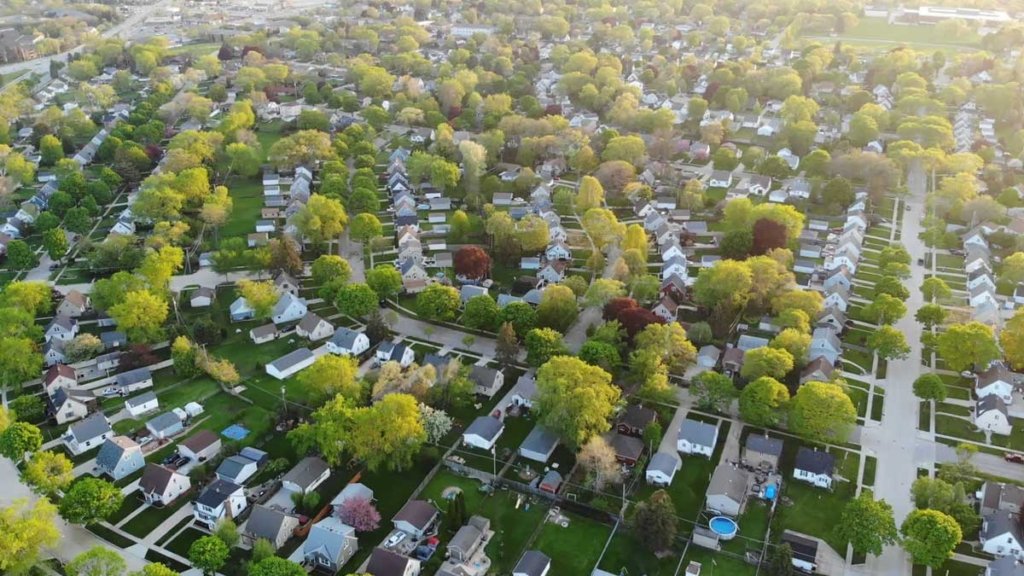 "aerial view of twin cities suburb of minnetonka-Jose Ramirez Team"