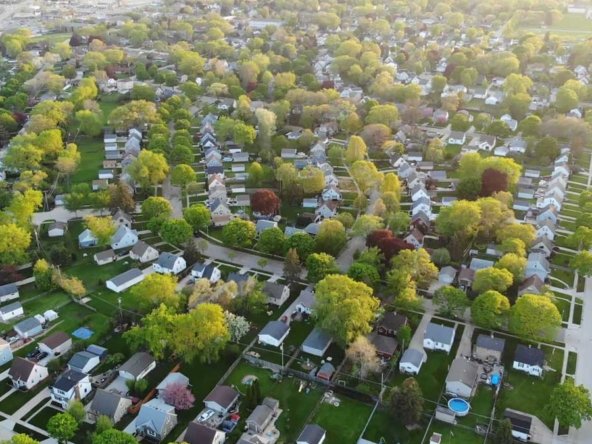 "aerial view of twin cities suburb of minnetonka-Jose Ramirez Team"