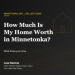 Charcoal and gold graphic reading How Much Is My Home Worth in Minnetonka, MN